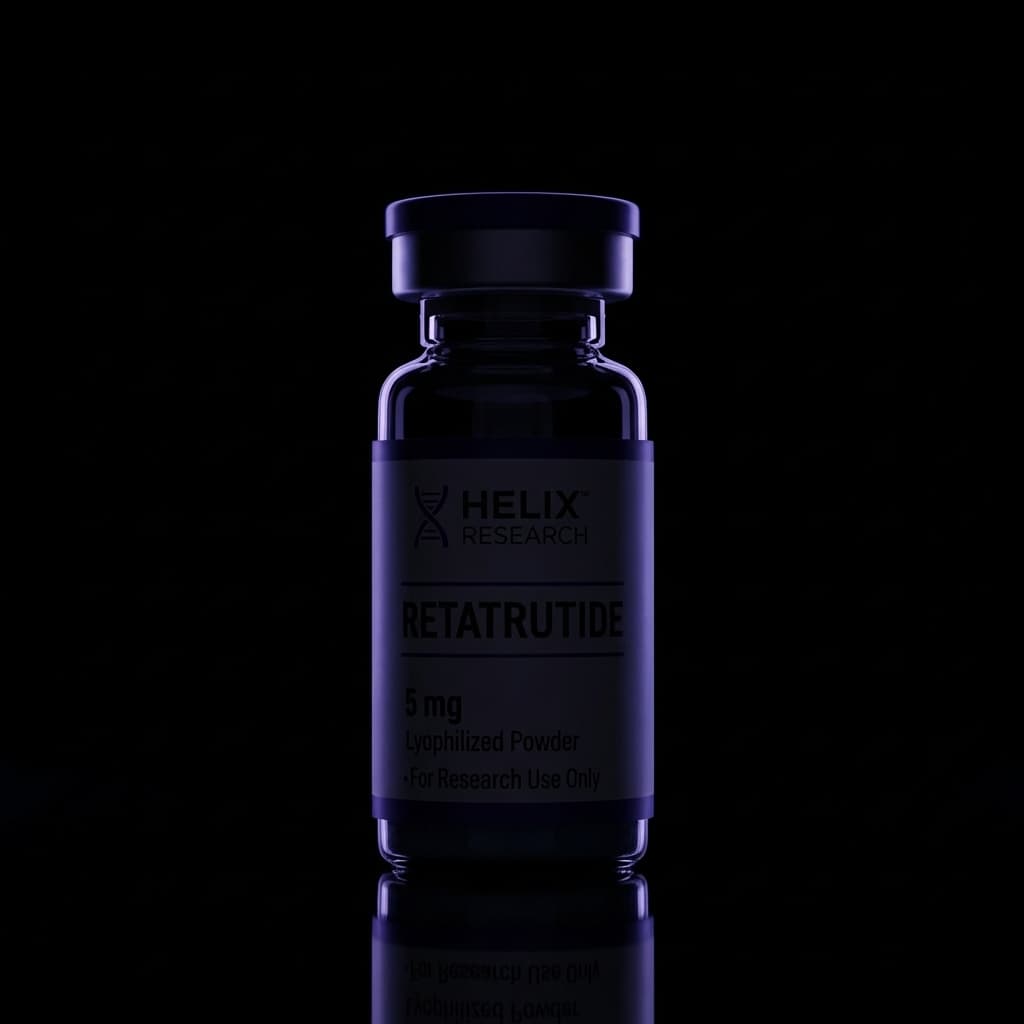 Premium peptide vial — research-grade compounds