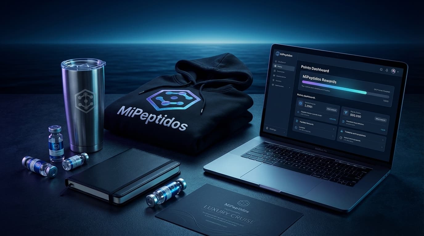 MiPeptidos Rewards editorial hero