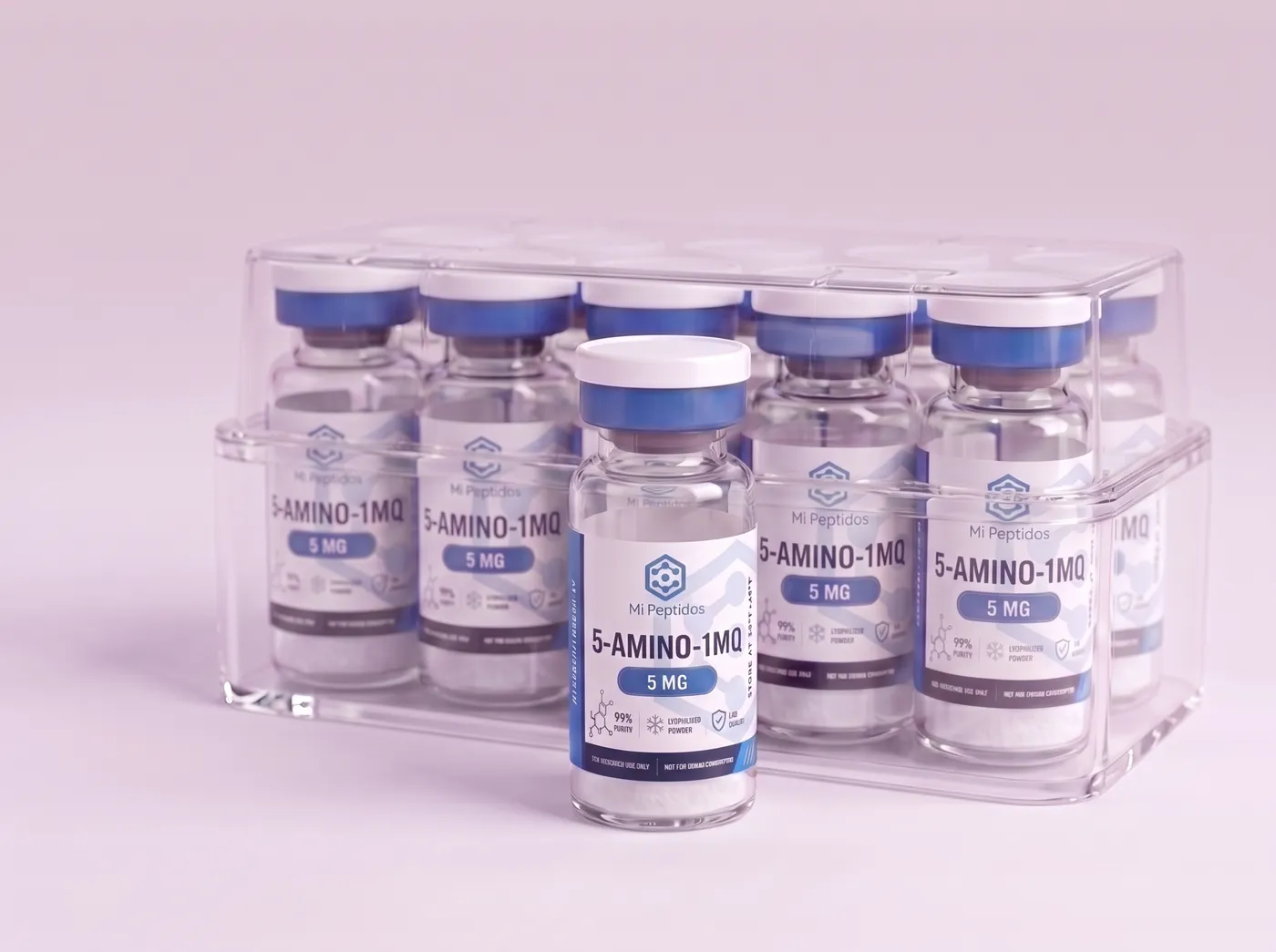 5-Amino-1MQ 5 mg, caja de 10 viales