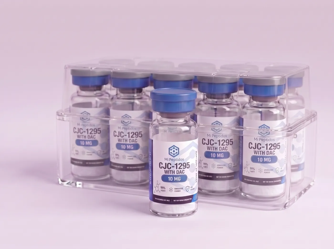 CJC-1295 con DAC 10 mg, caja de 10 viales