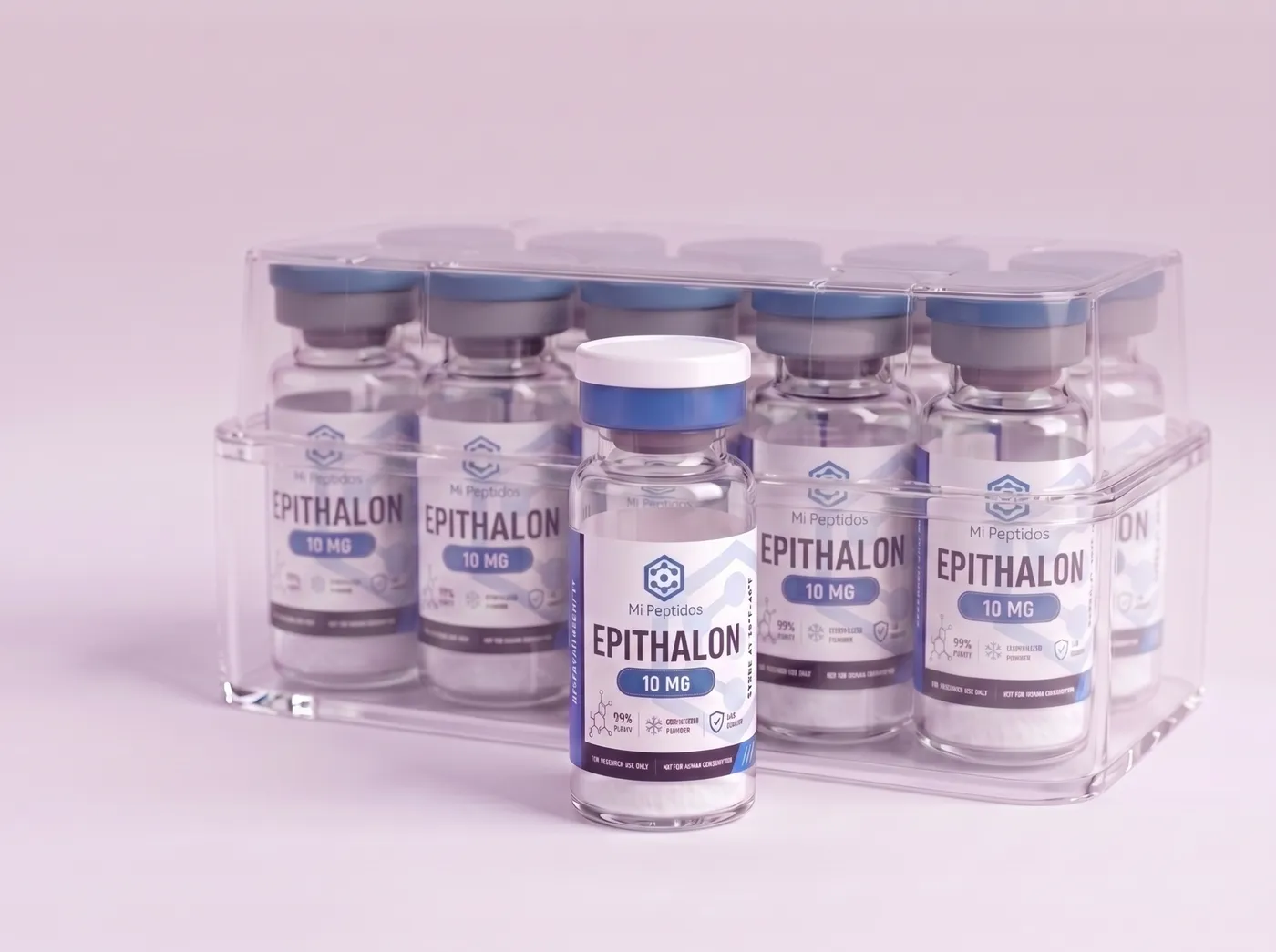 Epithalon 10 mg, caja de 10 viales