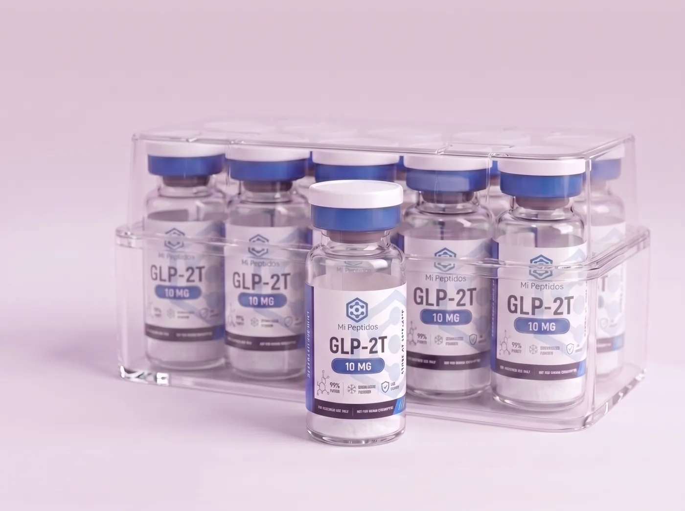 GLP-2T 10 mg, caja de 10 viales