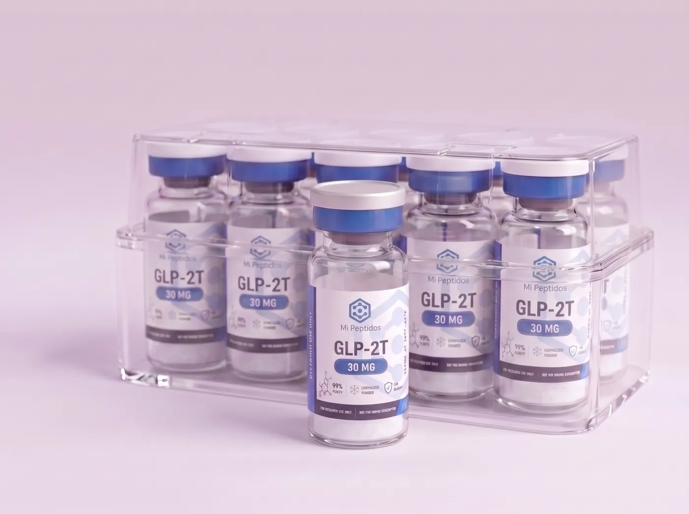 GLP-2T 30 mg, caja de 10 viales