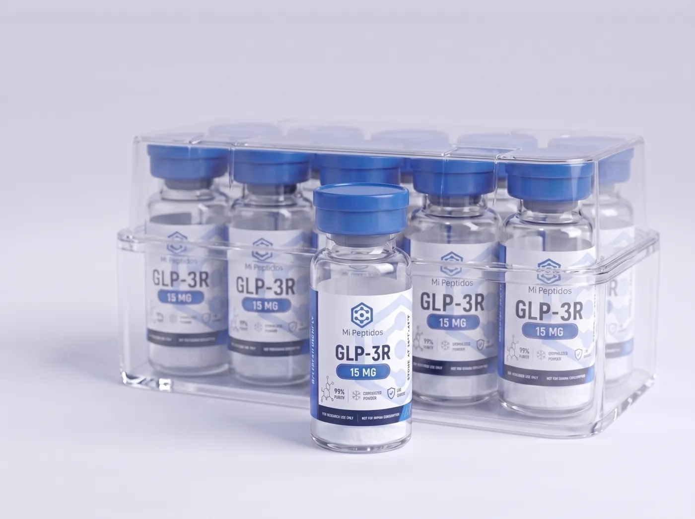 GLP-3R 15 mg, caja de 10 viales