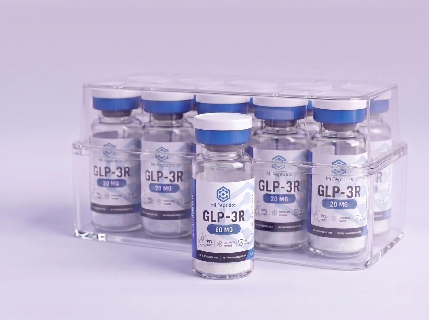 GLP-3R 60 mg, caja de 10 viales