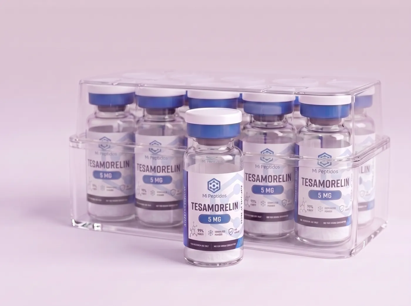 Tesamorelin 5 mg, box of 10 vials