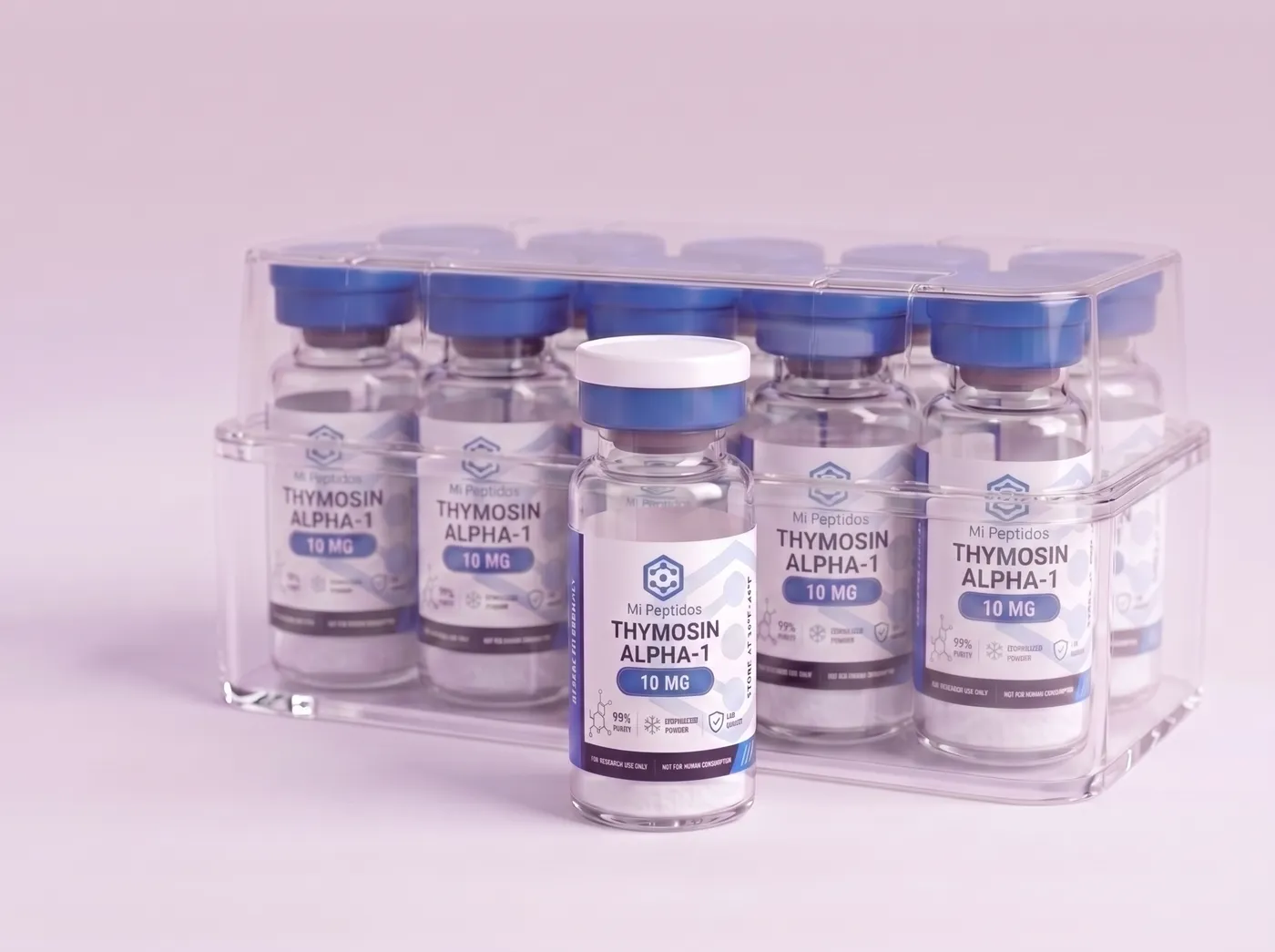 Thymosin Alpha-1 10 mg, caja de 10 viales